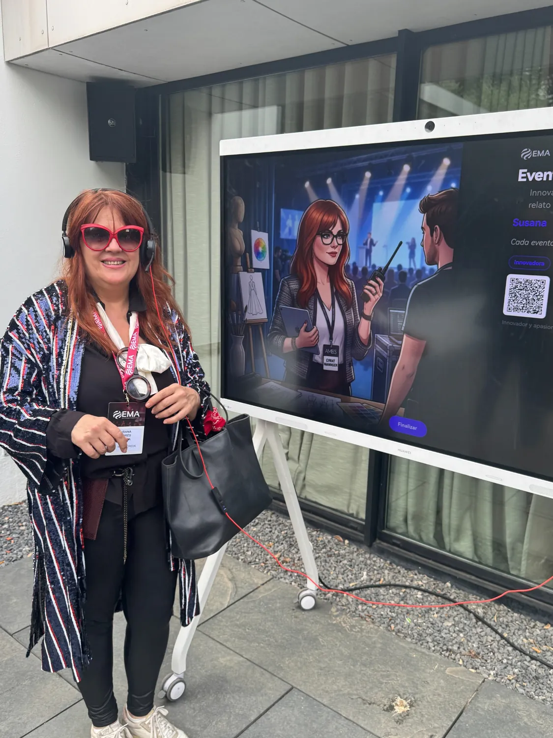 Susana Andrés Omella en un encuentro de innovación y tecnología aplicada