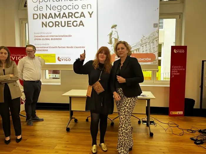 Susana Andrés Omella en un encuentro profesional vinculado a Dinamarca y Noruega